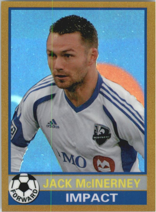 2014 Topps Chrome MLS '76-77 Footballer Mini Orange Refractors #7677JM Jack McInerney
