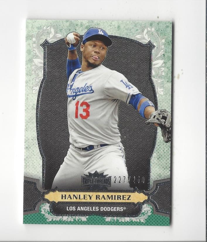 2014 Topps Triple Threads Emerald #82 Hanley Ramirez