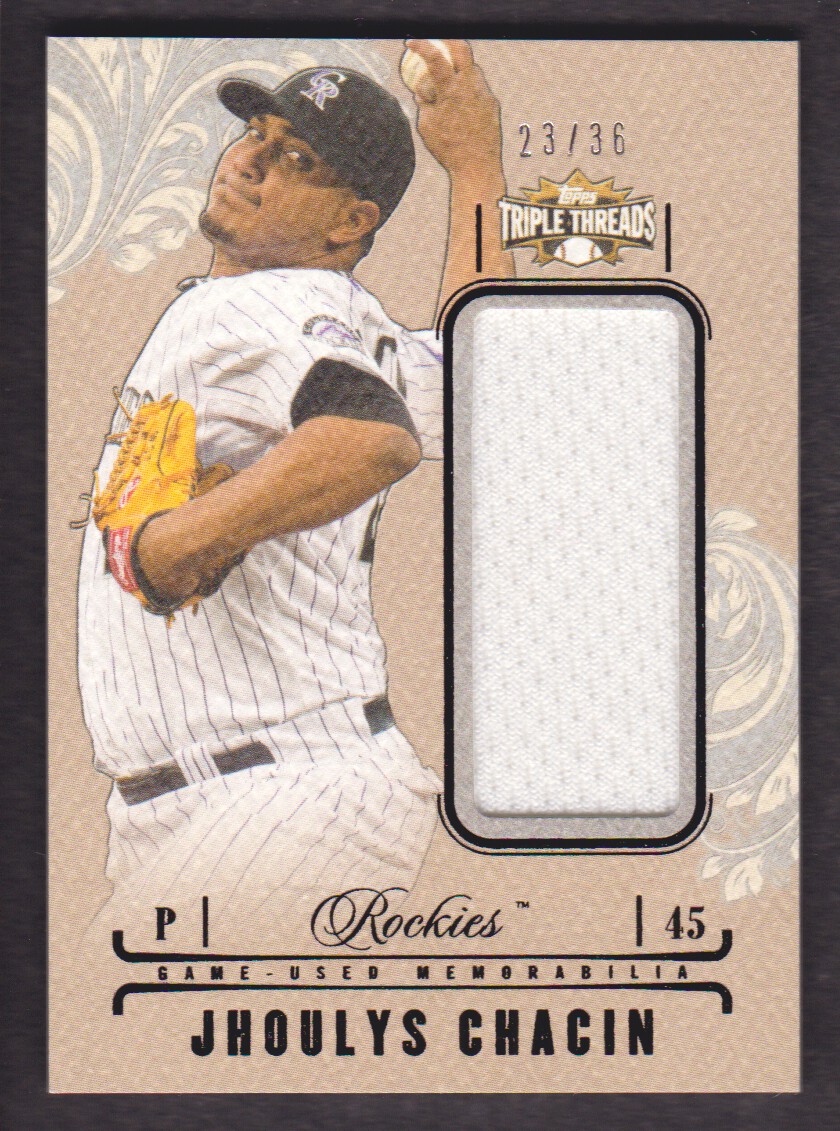 2014 Topps Triple Threads Unity Relics #UJRJCH Jhoulys Chacin