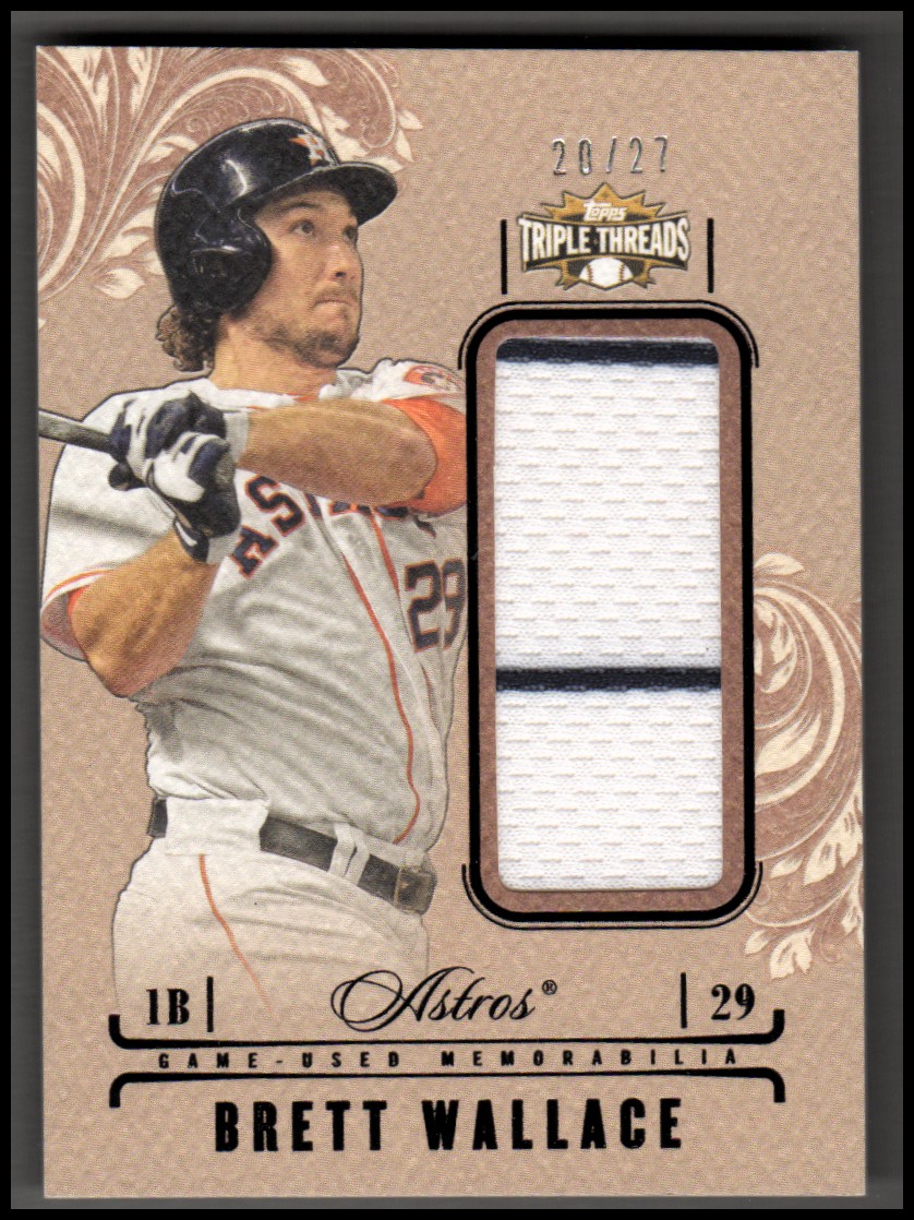 2014 Topps Triple Threads Unity Relics Sepia #UJRBW Brett Wallace
