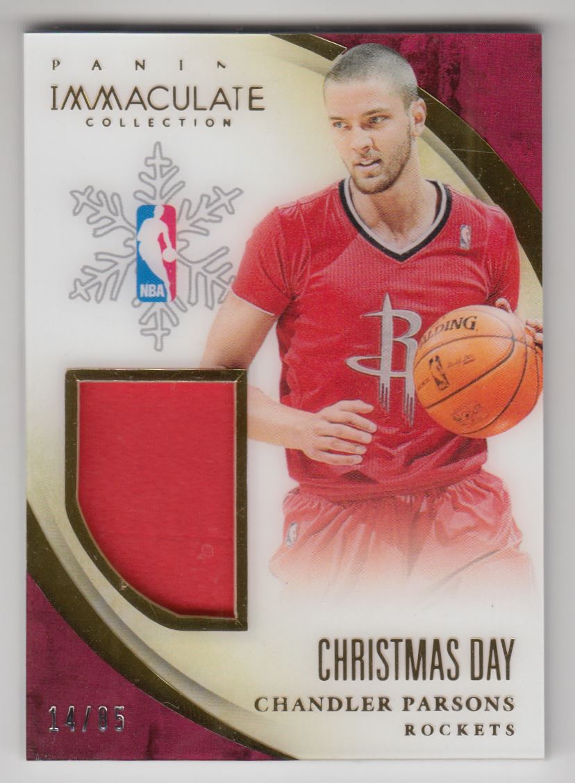 2013-14 Immaculate Collection Christmas Day Materials #31 Chandler Parsons