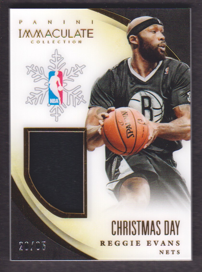2013-14 Immaculate Collection Christmas Day Materials #37 Reggie Evans
