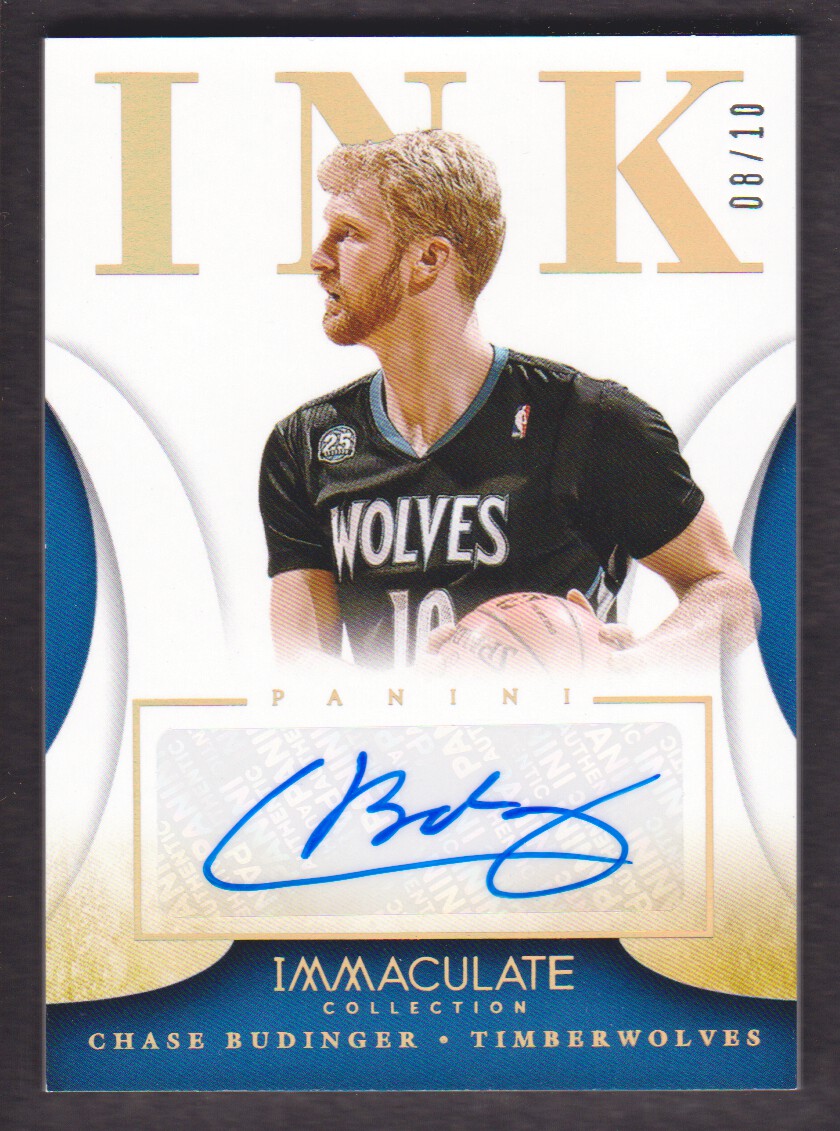 2013-14 Immaculate Collection Ink Gold #80 Chase Budinger