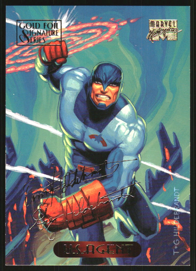 1994 Fleer Marvel Masterpieces Gold Signature #129 U.S. Agent on