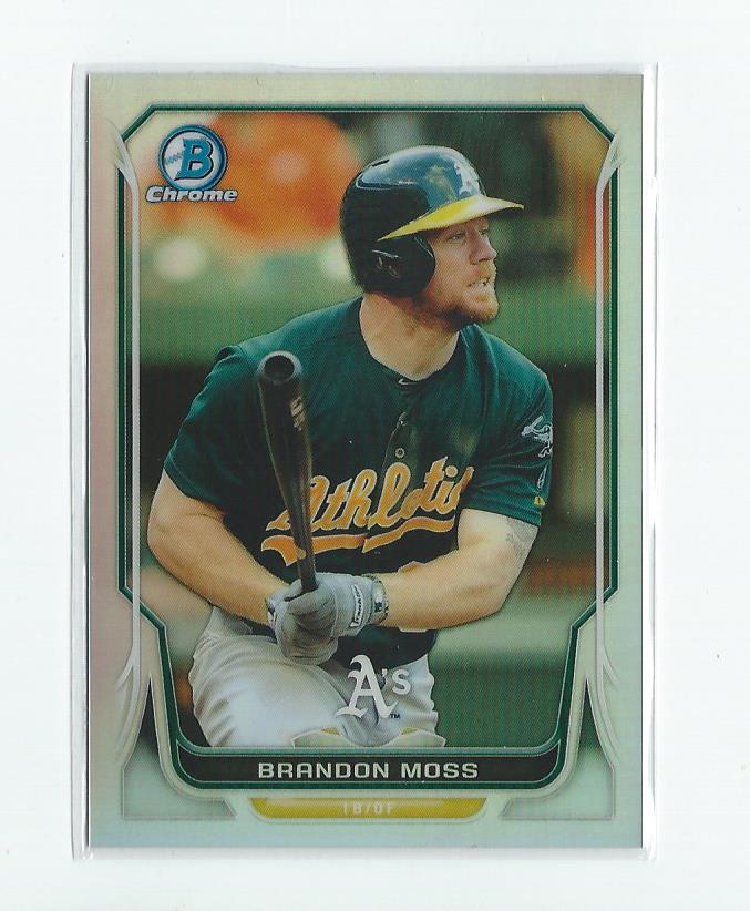 2014 Bowman Chrome Refractors #204 Brandon Moss