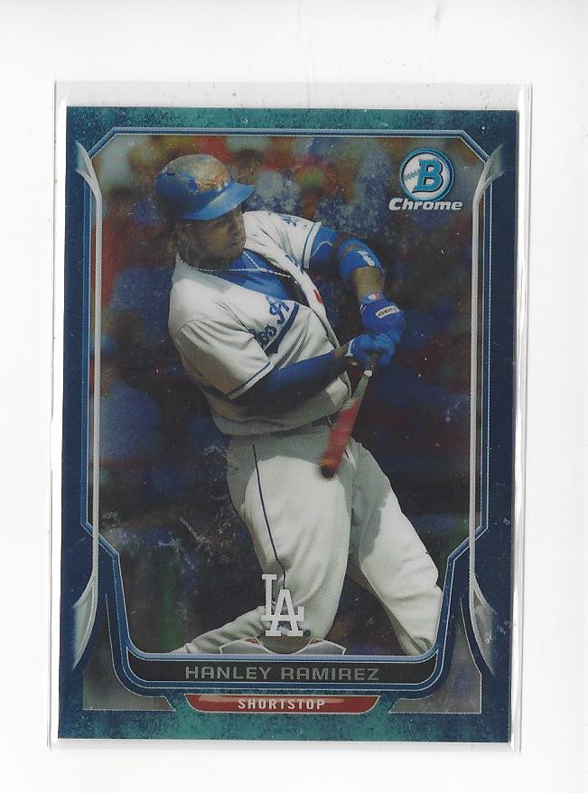 2014 Bowman Chrome Bubble Refractors #55 Hanley Ramirez