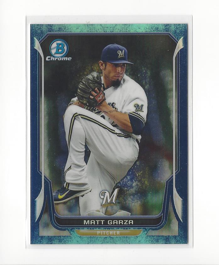 2014 Bowman Chrome Bubble Refractors #76 Matt Garza