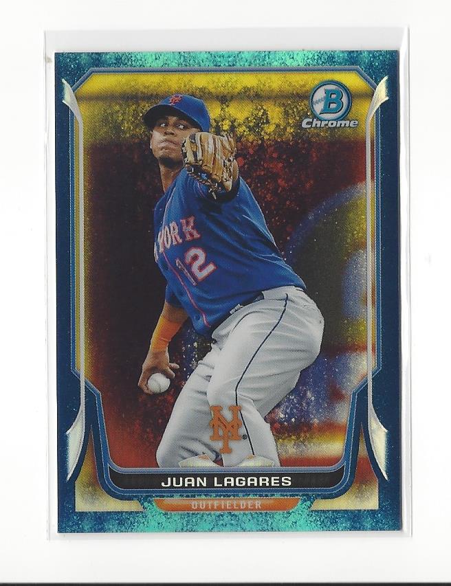 2014 Bowman Chrome Bubble Refractors #80 Juan Lagares