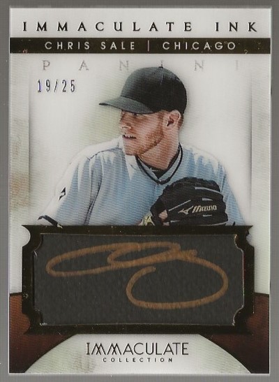 2014 Immaculate Collection Immaculate Ink #44 Chris Sale/25
