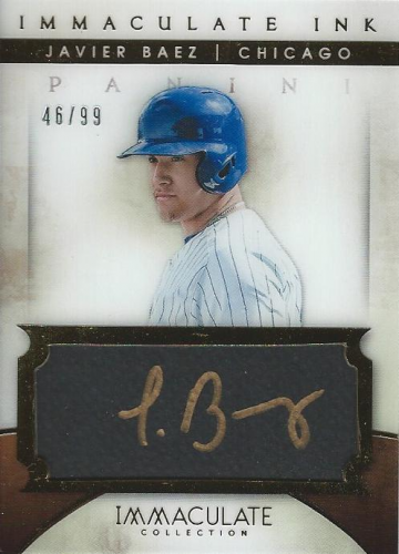 2014 Immaculate Collection Immaculate Ink #58 Javier Baez/99