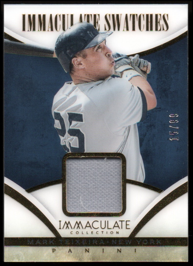 2014 Immaculate Collection Immaculate Swatches #4 Mark Teixeira/99
