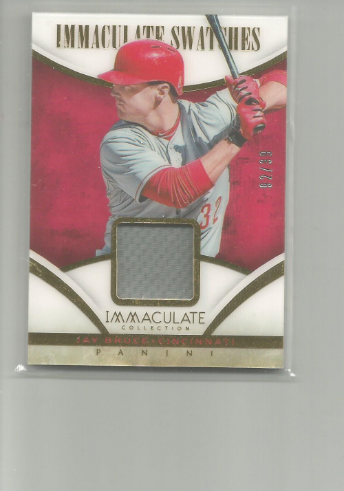 2014 Immaculate Collection Immaculate Swatches #15 Jay Bruce/99