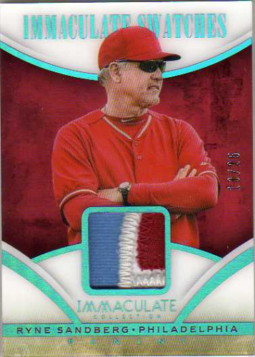 2014 Immaculate Collection Immaculate Swatches Prime #57 Ryne Sandberg/25