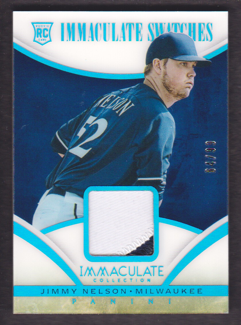 2014 Immaculate Collection Immaculate Swatches Prime #79 Jimmy Nelson/99