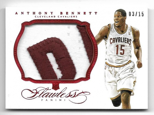 2013-14 Panini Flawless Rookie Patches Ruby #3 Anthony Bennett