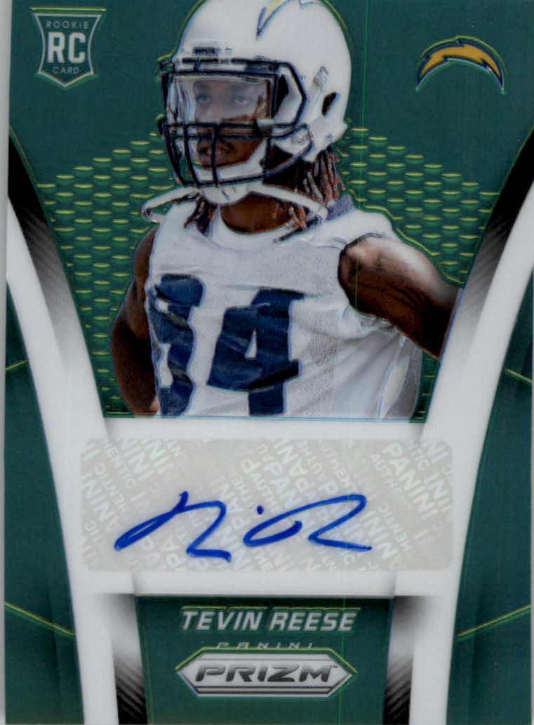 2014 Panini Prizm Rookie Autographs Prizms Green #ARTR1 Tevin Reese/60