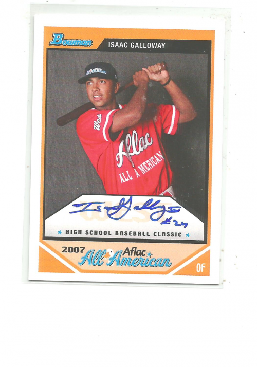 2007 Topps AFLAC Autographs #IG Isaac Galloway/Issued in 08 Bowman Draft