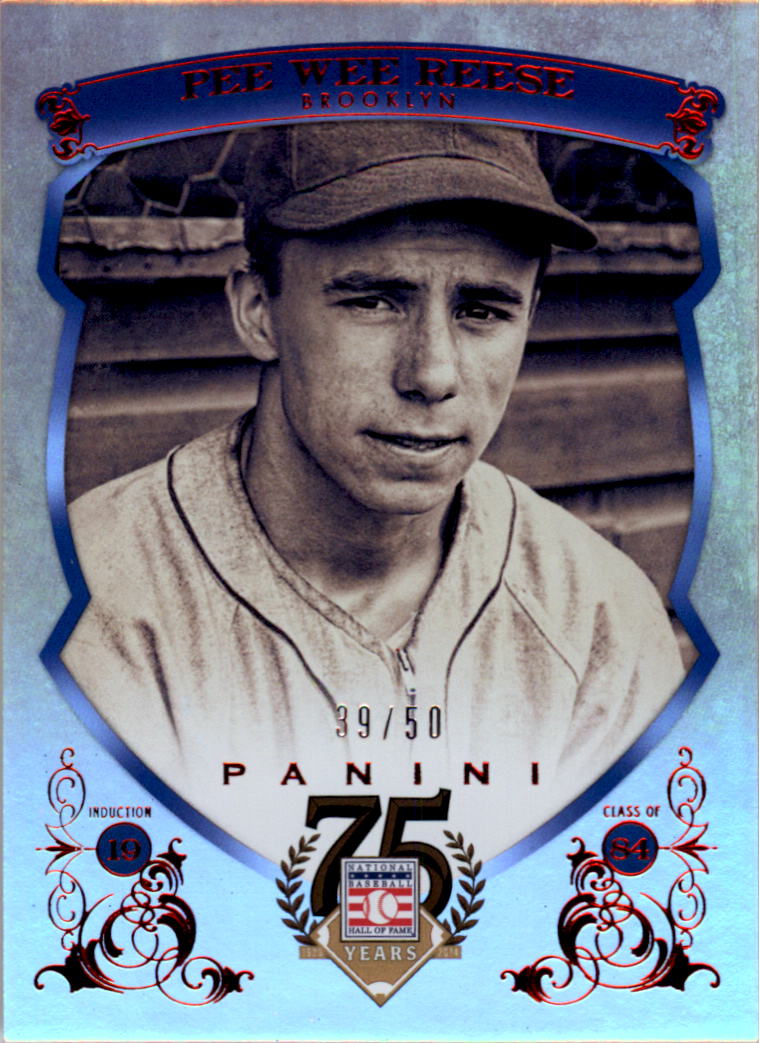 2014 Panini Hall of Fame Blue Frame Red #60 Pee Wee Reese