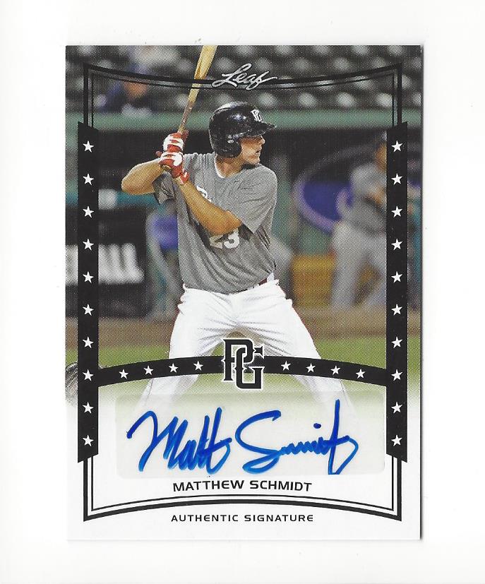 2014 Leaf Perfect Game Showcase Autographs #AMS1 Matthew Schmidt