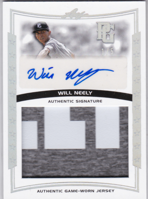 2014 Leaf Perfect Game Showcase Jersey Autographs Silver Spectrum #JAWN1 Will Neely