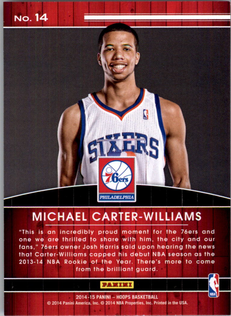 2014-15 Hoops High Honors #14 Michael Carter-Williams back image