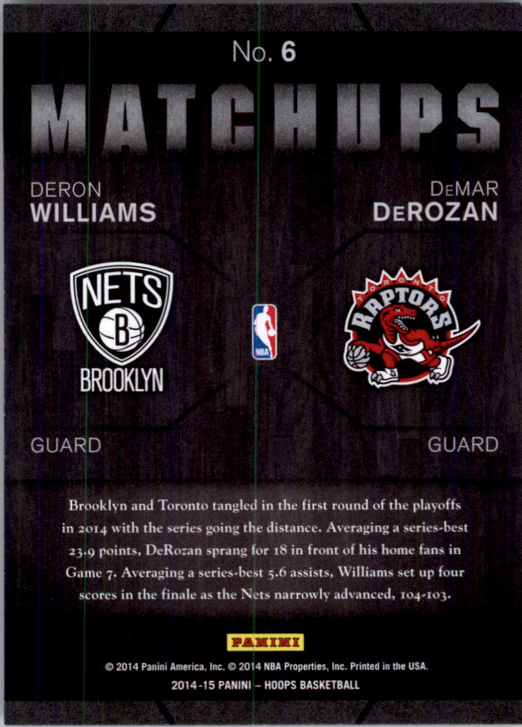 2014-15 Hoops Basketball Matchups YOU PICK - Picture 13 of 39