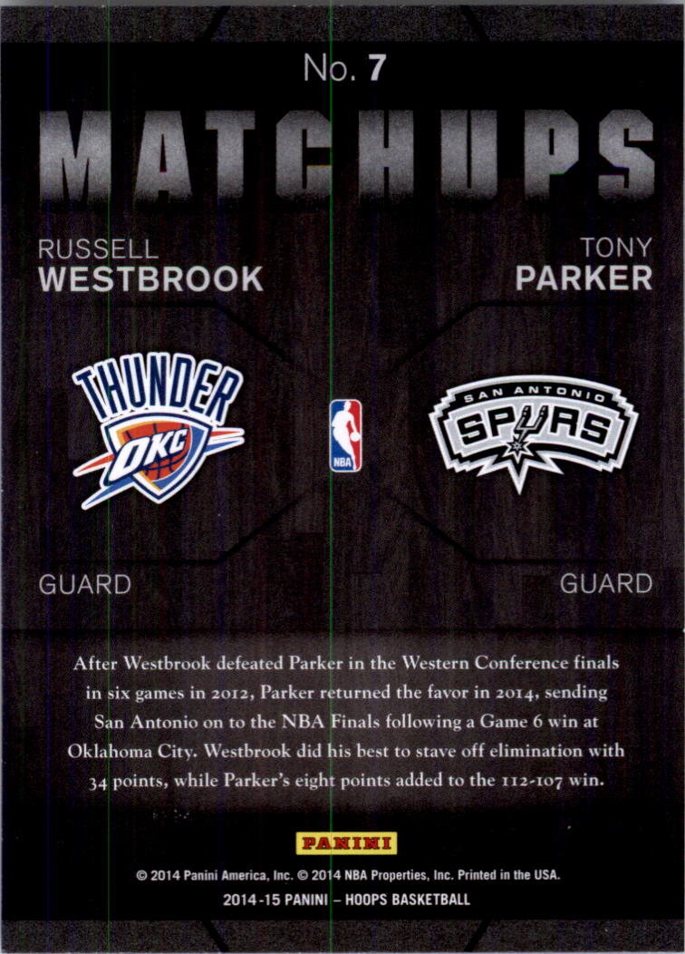 2014-15 Hoops Basketball Matchups YOU PICK - Picture 15 of 39