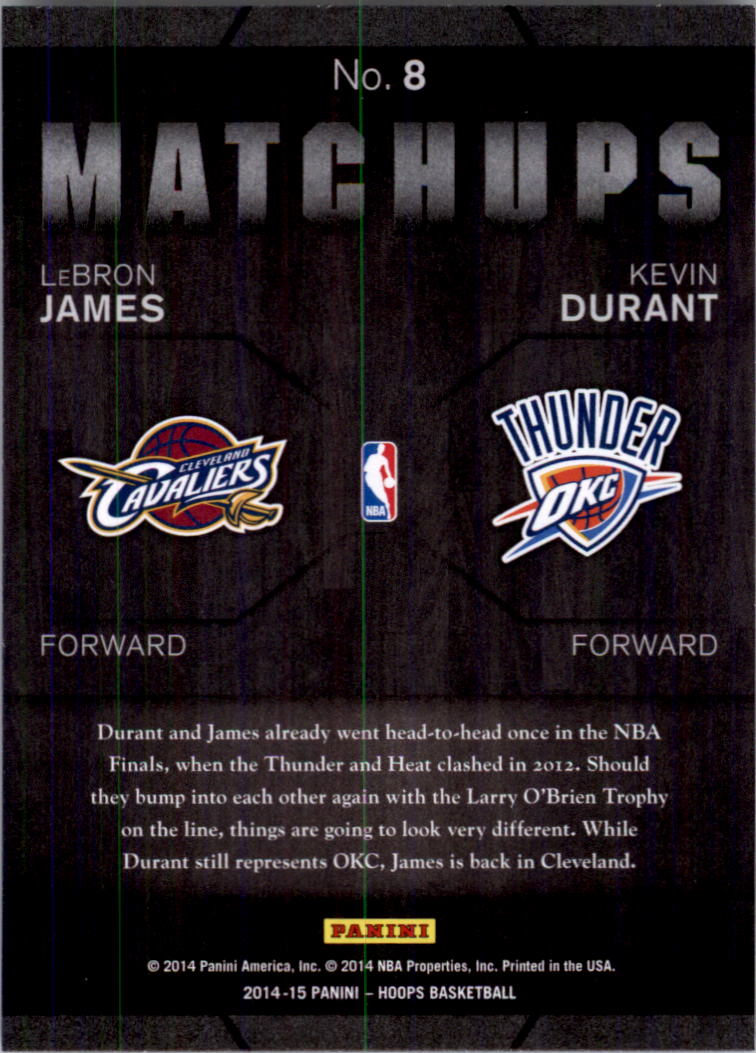2014-15 Hoops Basketball Matchups YOU PICK - Picture 17 of 39