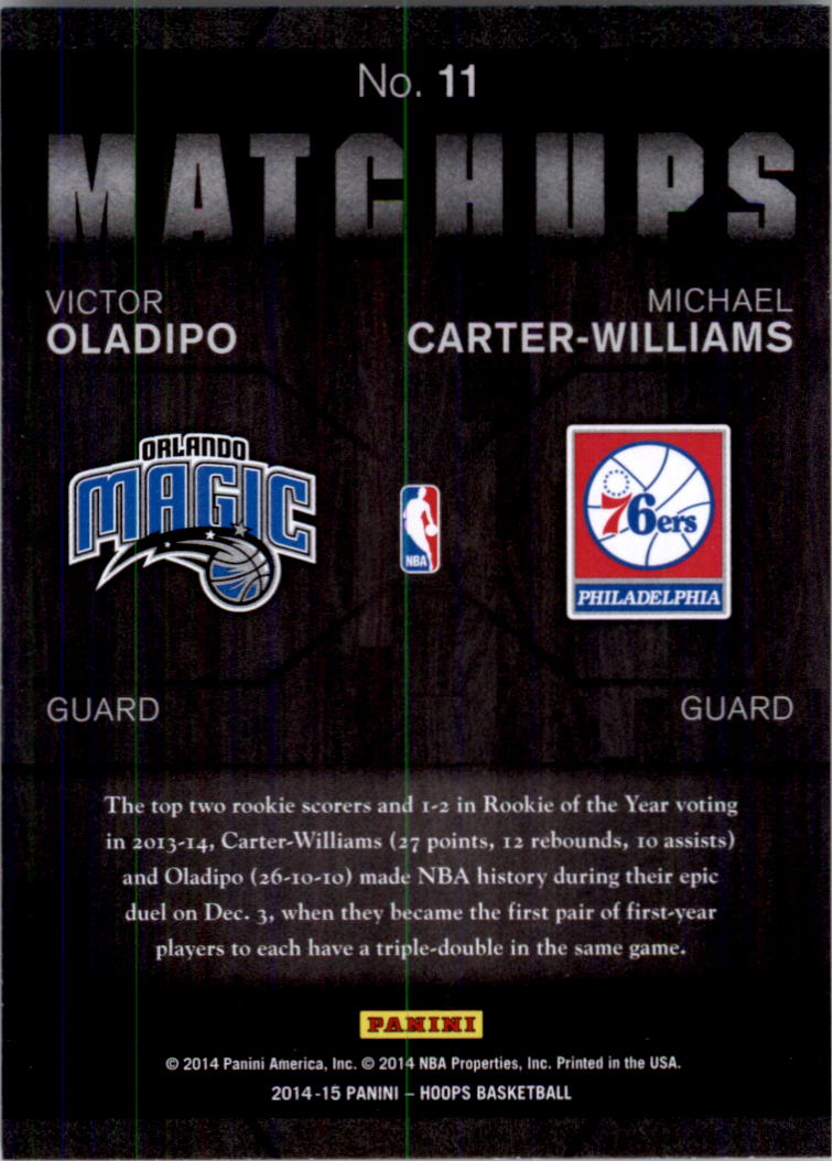 2014-15 Hoops Basketball Matchups YOU PICK - Picture 23 of 39