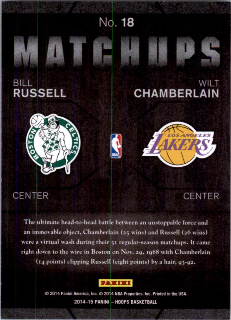 2014-15 Hoops Basketball Matchups YOU PICK - Picture 37 of 39