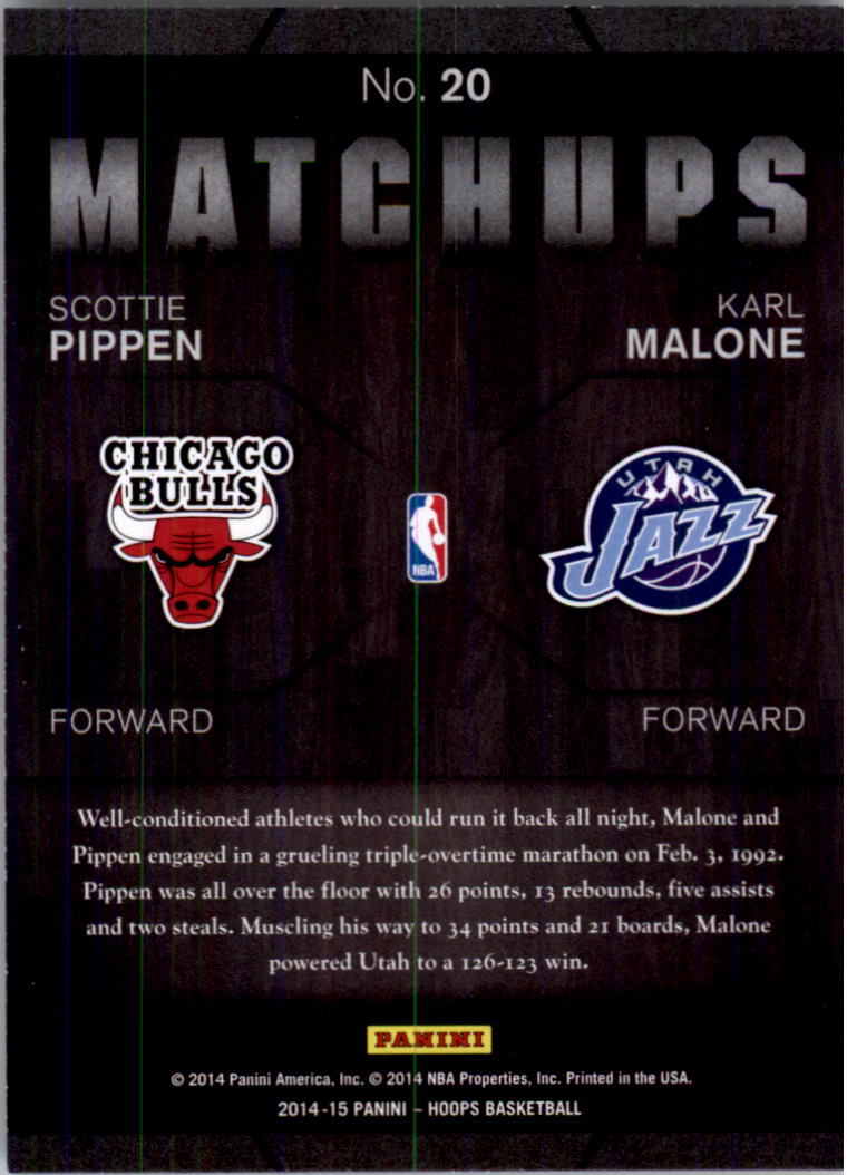 2014-15 Hoops Basketball Matchups YOU PICK - Picture 39 of 39