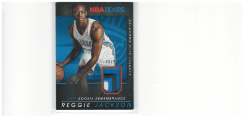 2014-15 Hoops Rookie Remembrance Memorabilia Prime #10 Reggie Jackson