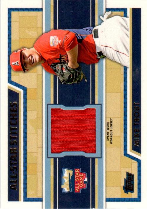 2014 Topps Update All Star Stitches #ASRMT Mike Trout