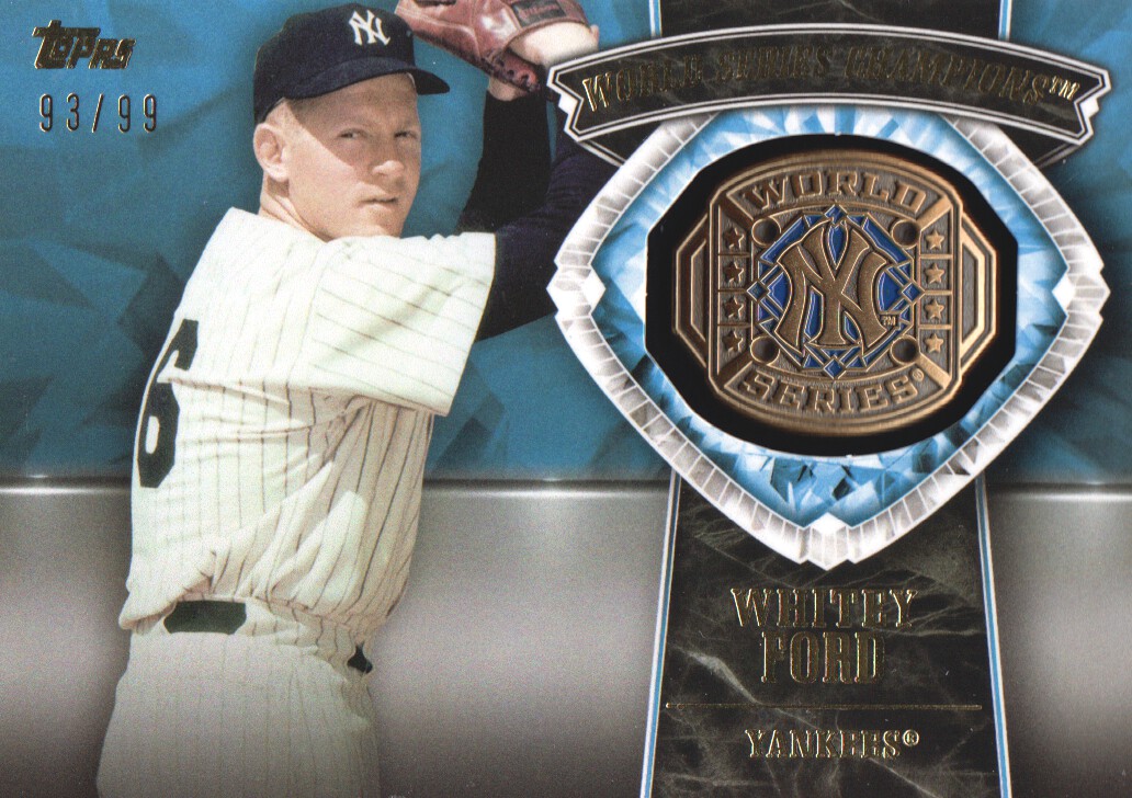 2014 Topps Update World Series Rings Gold #WSRWF Whitey Ford