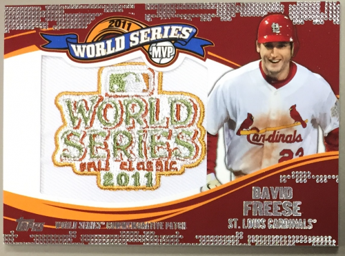 2014 Topps Update World Series MVP Patches #WSPDF David Freese
