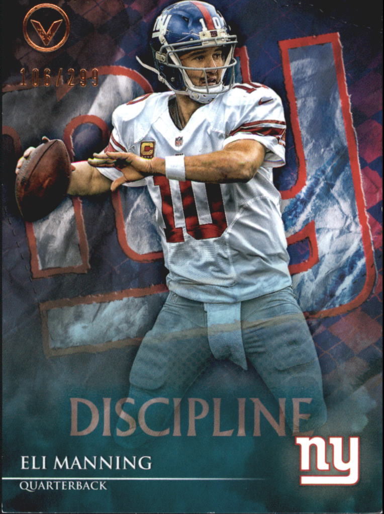 2014 Topps Valor Discipline #8 Eli Manning