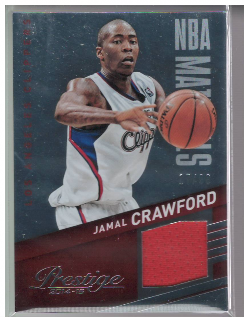 2014-15 Prestige Plus NBA Materials #10 Jamal Crawford/99