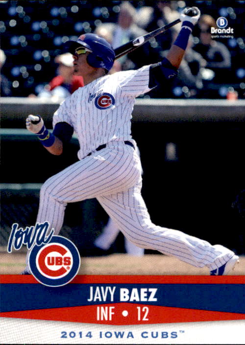 2014 Iowa Cubs Brandt #8 Javier Baez