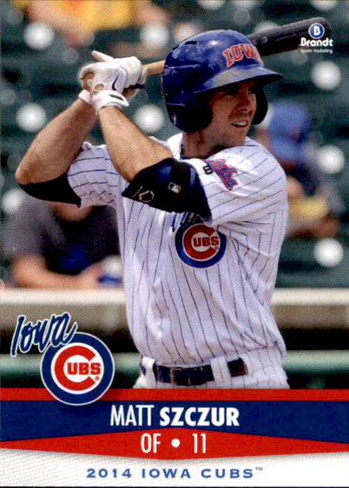 2014 Iowa Cubs Brandt #29 Matt Szczur
