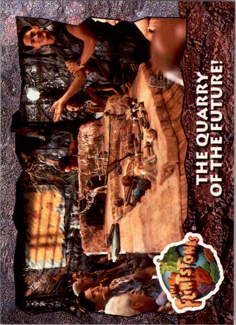 1993 Topps The Flintstones Movie #43 The Quarry of the Future!