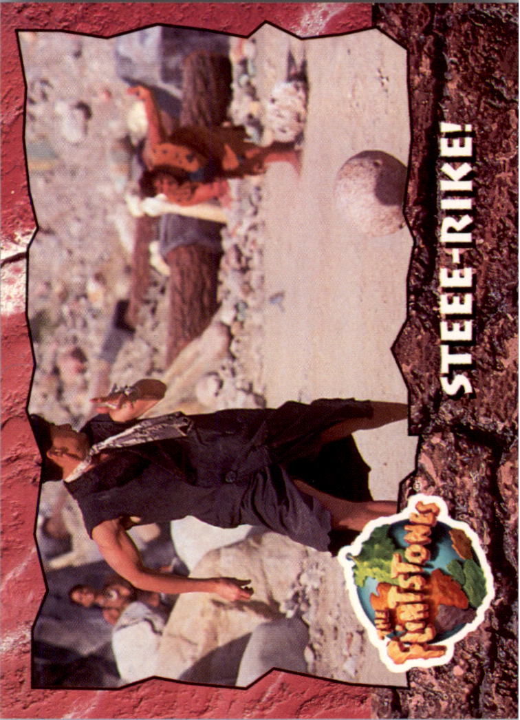 1993 Topps The Flintstones Movie #83 Steee-rike!