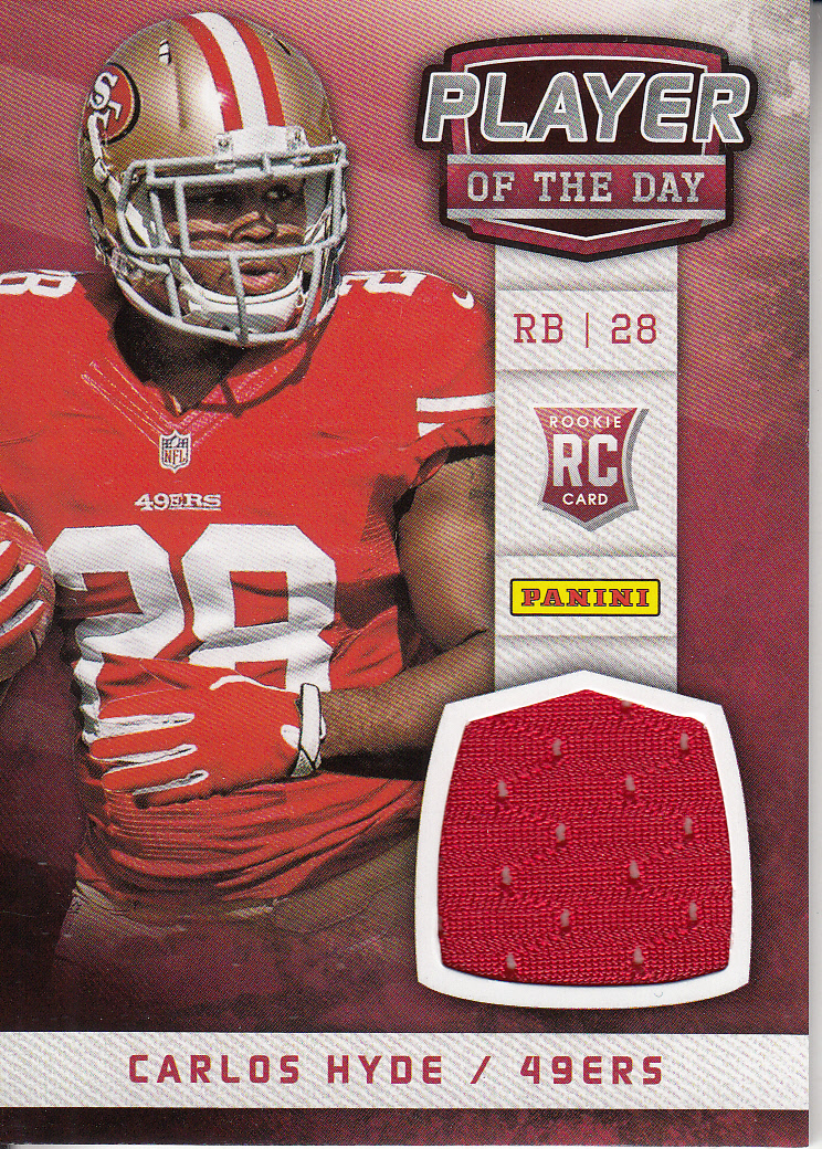 2014 Panini Player of the Day Rookie Materials #CH Carlos Hyde