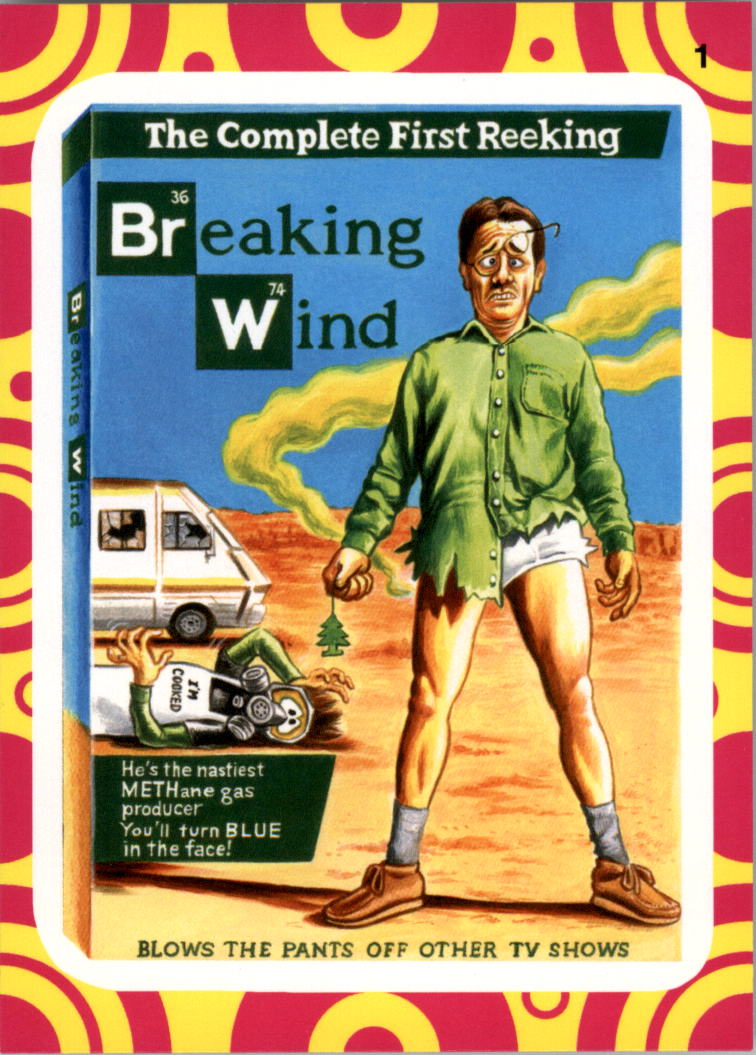 2014 Topps Wacky Packages Series One Terrible TV #1 Breaking Wind