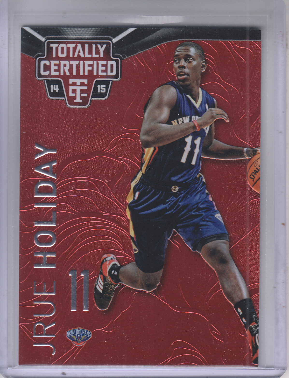 2014-15 Totally Certified Platinum Red #13 Jrue Holiday