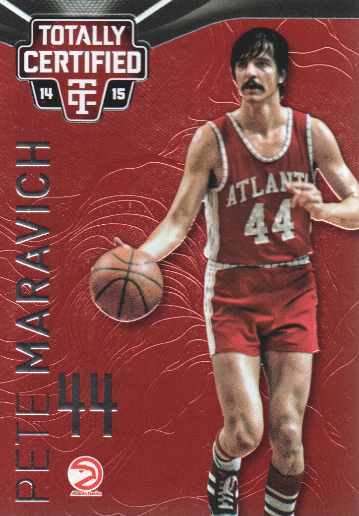 2014-15 Totally Certified Platinum Red #136B Pete Maravich