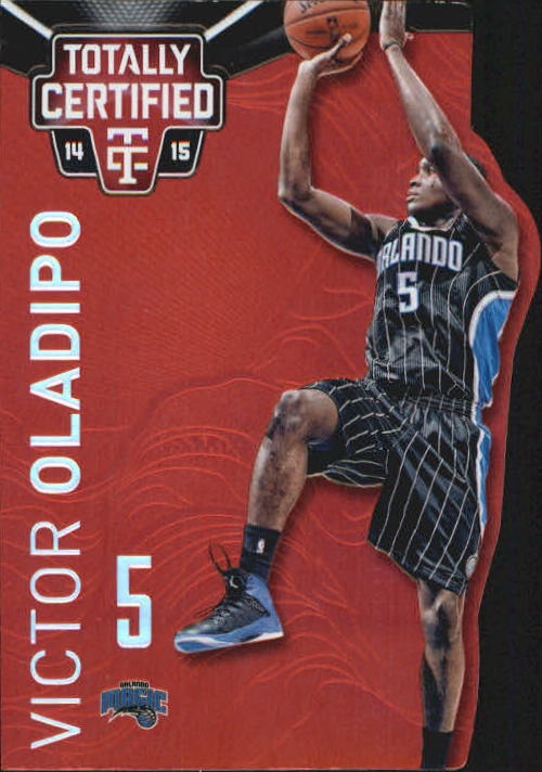 2014-15 Totally Certified Platinum Mirror Red Die Cuts #39 Victor Oladipo