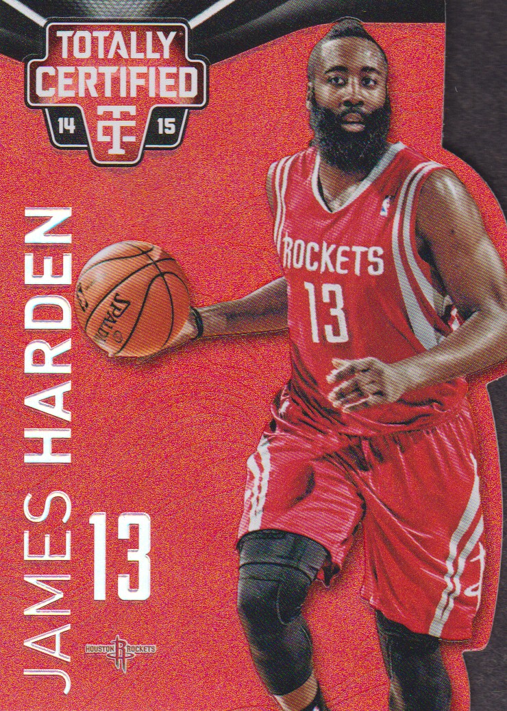 2014-15 Totally Certified Platinum Mirror Red Die Cuts #47A James Harden