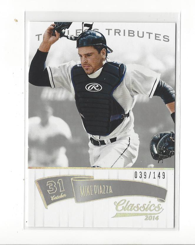 2014 Classics Timeless Tributes Silver #96 Mike Piazza