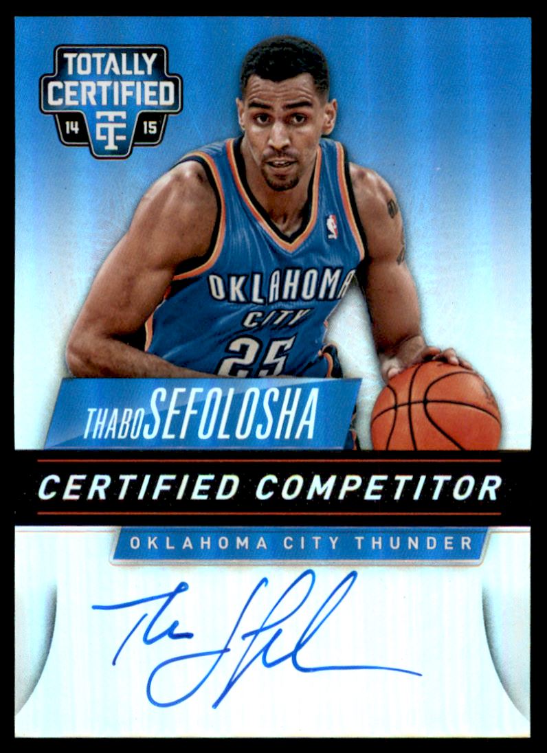 2014-15 Totally Certified Competitor Autographs Mirror #CTS Thabo Sefolosha
