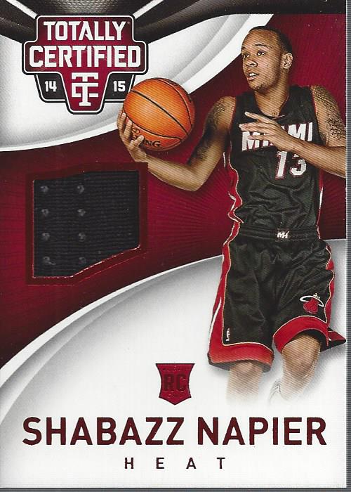 2014-15 Totally Certified Jerseys Red #98 Shabazz Napier/249